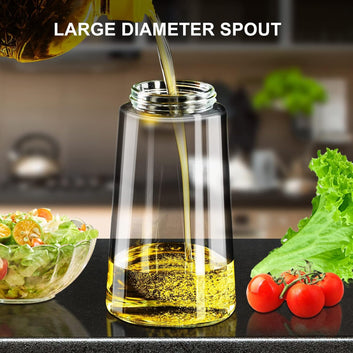 Slyford 500ml 2 in 1 Olive Oil Sprayer and Oil Dispenser Bottle for Kitchen, Glass Oil